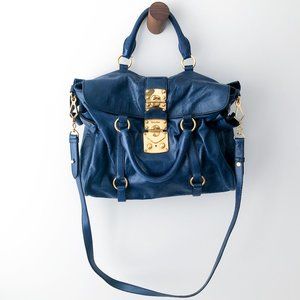 [SOLD] MIU MIU Vitello Lux Bow Bag - Bluette